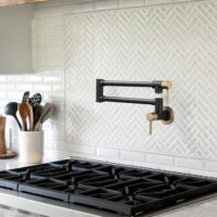 wall mount folding kitchen sink pot filler faucets