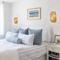 natural rattan wall sconce set of 2