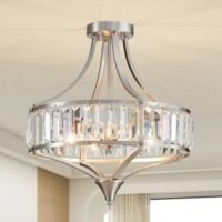 nickel crystal chandelier for dining room