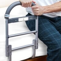 bed assist rail for seniors with motion