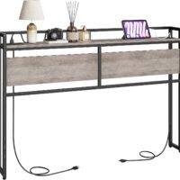 queen size headboard, headboard with 2 outlets and 4 usb ports