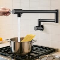 kes pot filler faucet with heat resistant cartridge