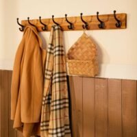 rustic coat rack wall mount,35.43" long 8 cast iron